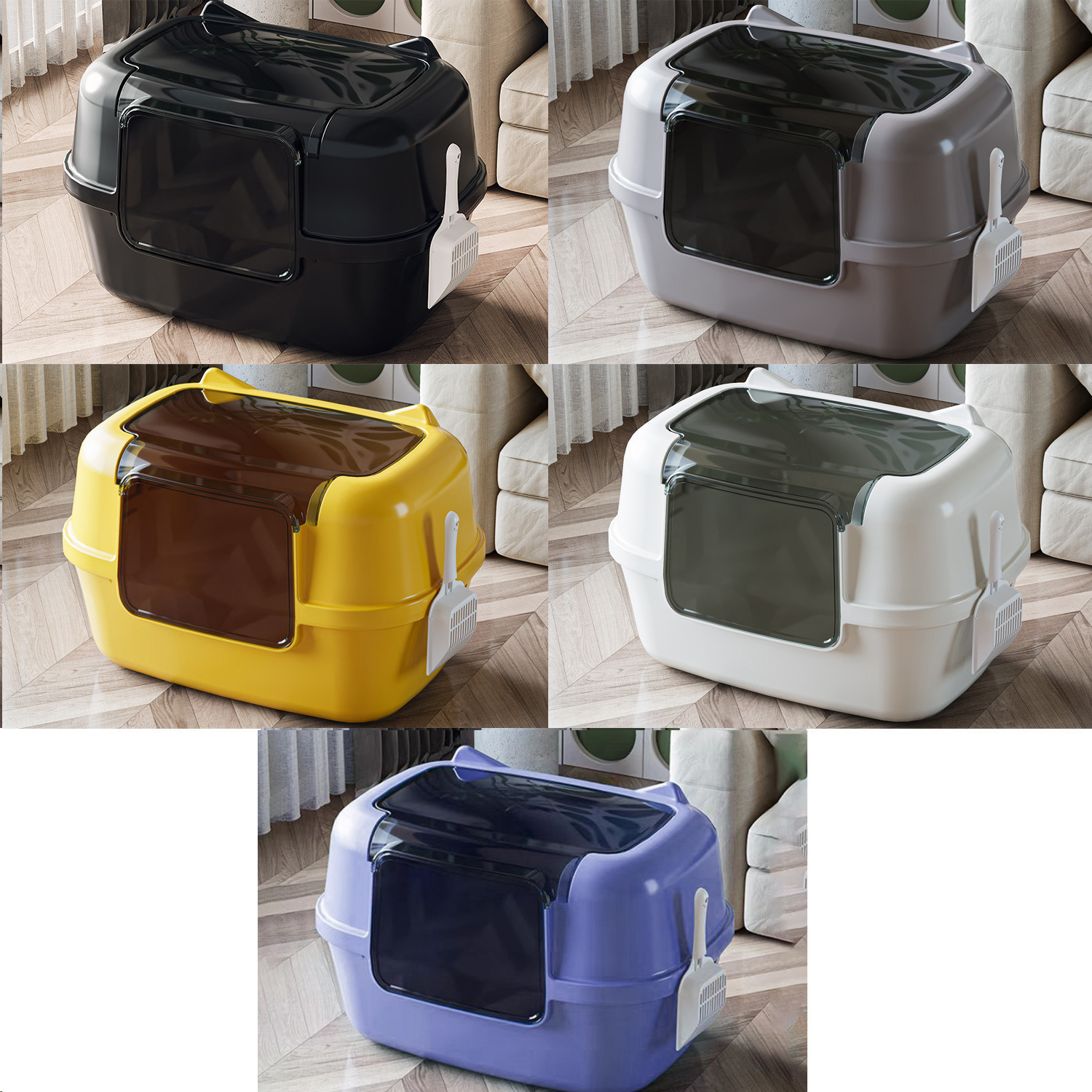 Amarillo, negro, gris, blanco y azul 57cm (color del comentario del pedido)