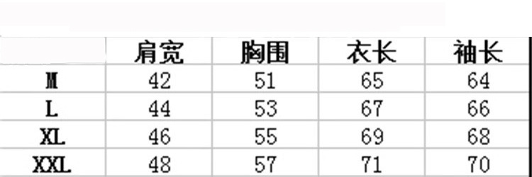 尺寸毛衣