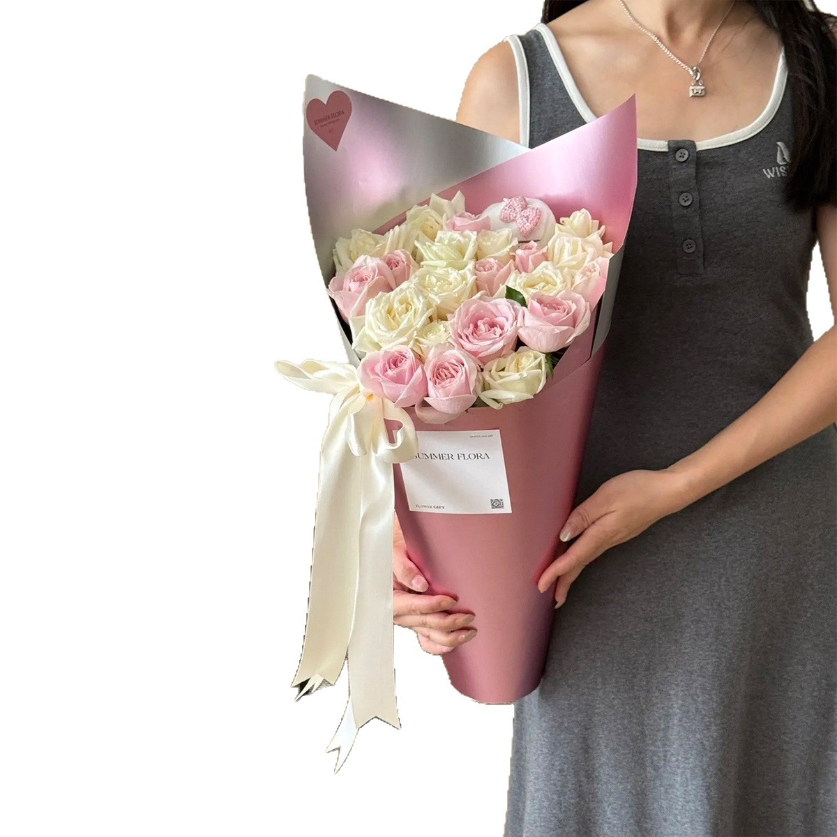 Importación de siete colores cordier espesa impermeable de doble cara moldeo de metal cartón flor flor flor de papel de embalaje flor de flor tienda de papel de embalaje flor