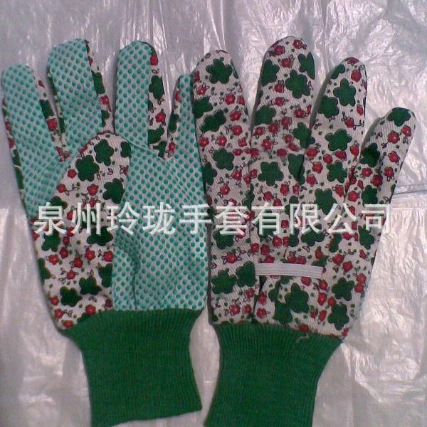 厂家批发LL02手感舒适操作灵活花园手套印花