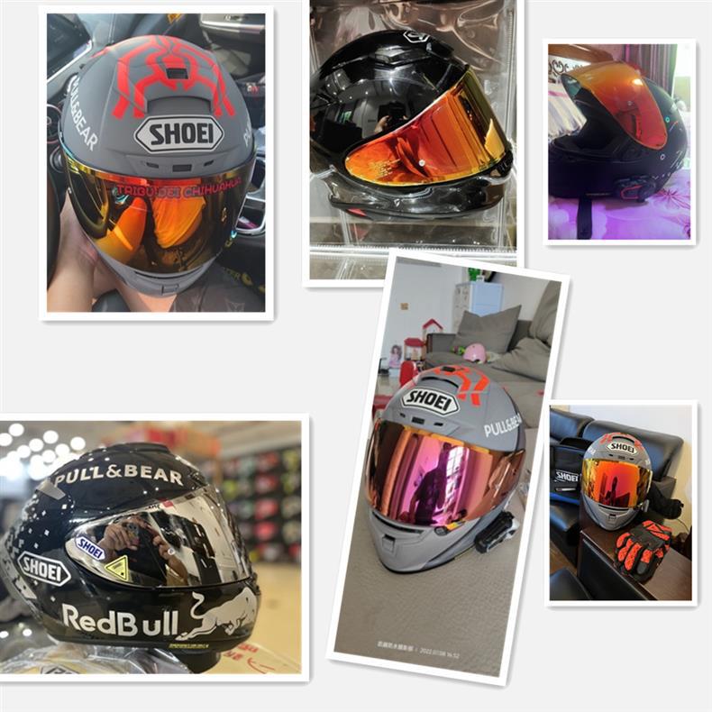 SHOEI Z7 Z8 GT2 Helmet Stickers Decals Waterproof Plain Helmet Red Bull Ant