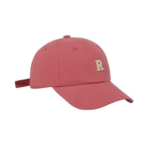 Hat Women's Spring and Summer Versatile Sun Protection Travel Versatile Sun Hat Trendy Fashion Student Patch Letter R Baseball Cap