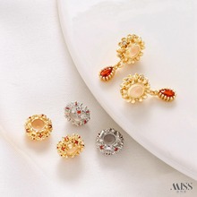 14K����ɫ��ʯ���h�z�鶨λ���{����diy�������β������