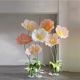 Two self-selected colors including flower stem and leaf base