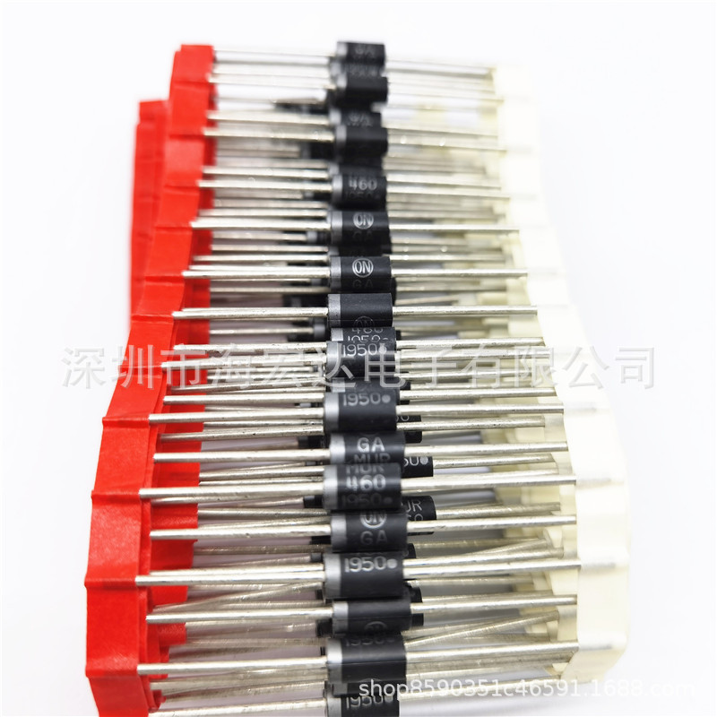 全新原装 MUR460  DO-201AD 快恢复/超快恢复二极管 通用二极管