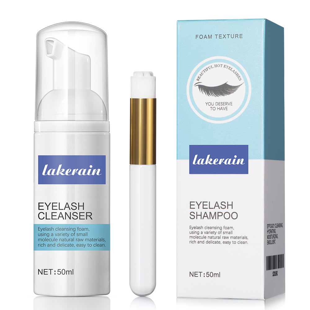 carina Wimpernverlängerungs-Gesichtsreiniger, Augenlid-Blasenreinigung, sanftes Make-up, Augenschwarz, Entfernen von Rückständen, häusliche Pflege_voghion.com