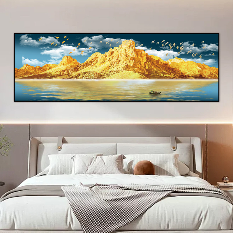 Bedroom Bedside Decorative Painting Stickers Self-Adhesive Living Room Master Bedroom Background Wall Mural Stickers Hanging Paintings