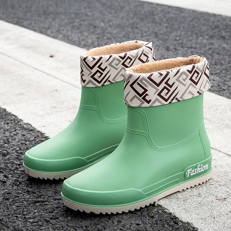 Botas de lluvia de mujer zapatos de lluvia de mujer 2023 nuevas botas de lluvia de barril alto para mujeres comercio exterior de Corea del Sur al por mayor transfronterizo