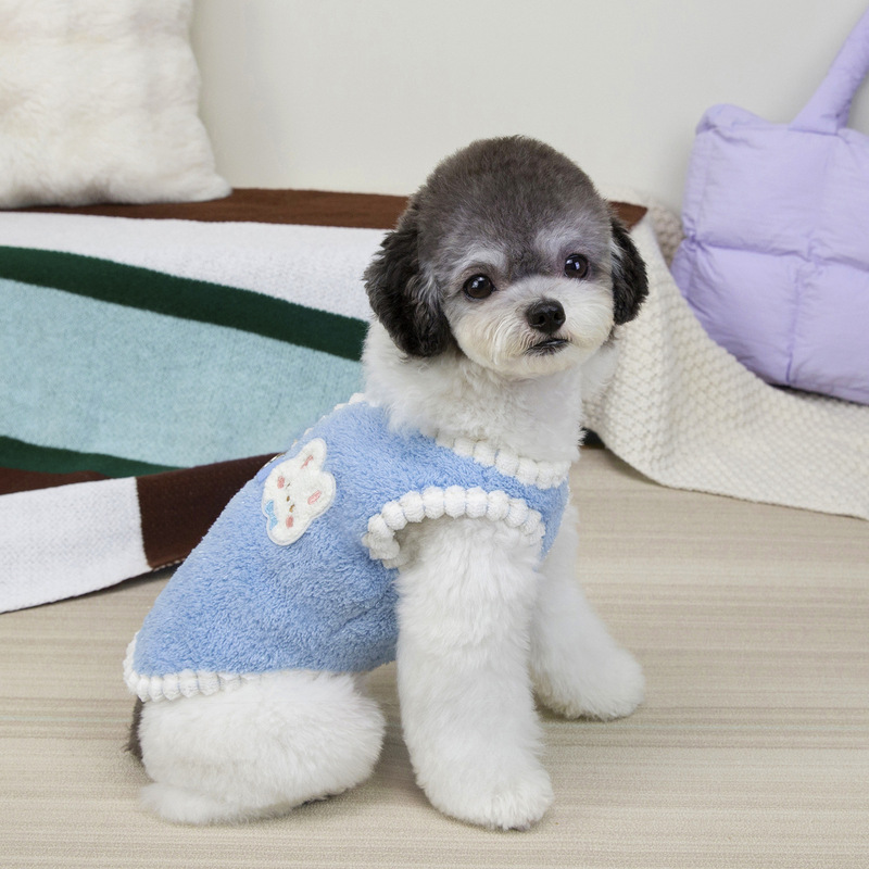 宠物服装小型犬狗衣服猫咪秋冬保暖舒适新款批发25雪尼尔绒背心|undefined