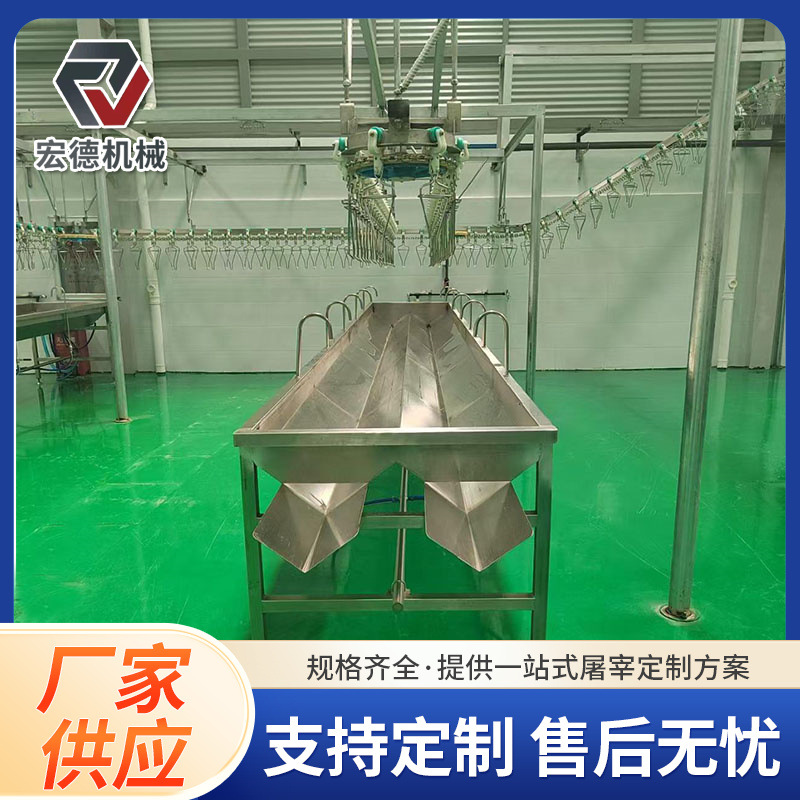 大型淘汰蛋鸡屠宰生产线 连续式胴体预冷流水线 肉鸡烫脱一体机