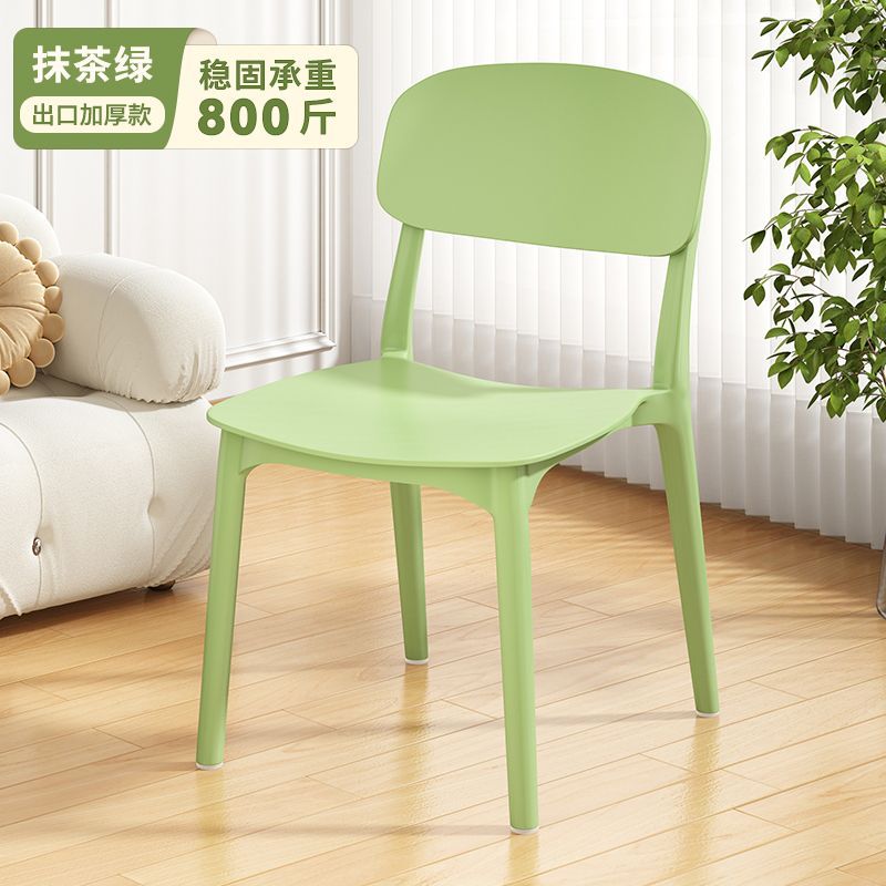 Silla de maquillaje nórdica moderna y simple, silla de escritorio individual, taburetes, silla de comedor de plástico, silla de comedor de larga duración