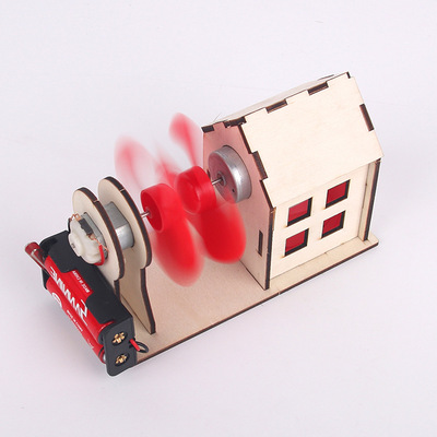 创意科技小制作发明DIY风力发电站实验儿童物理科学实验厂家直销|ms