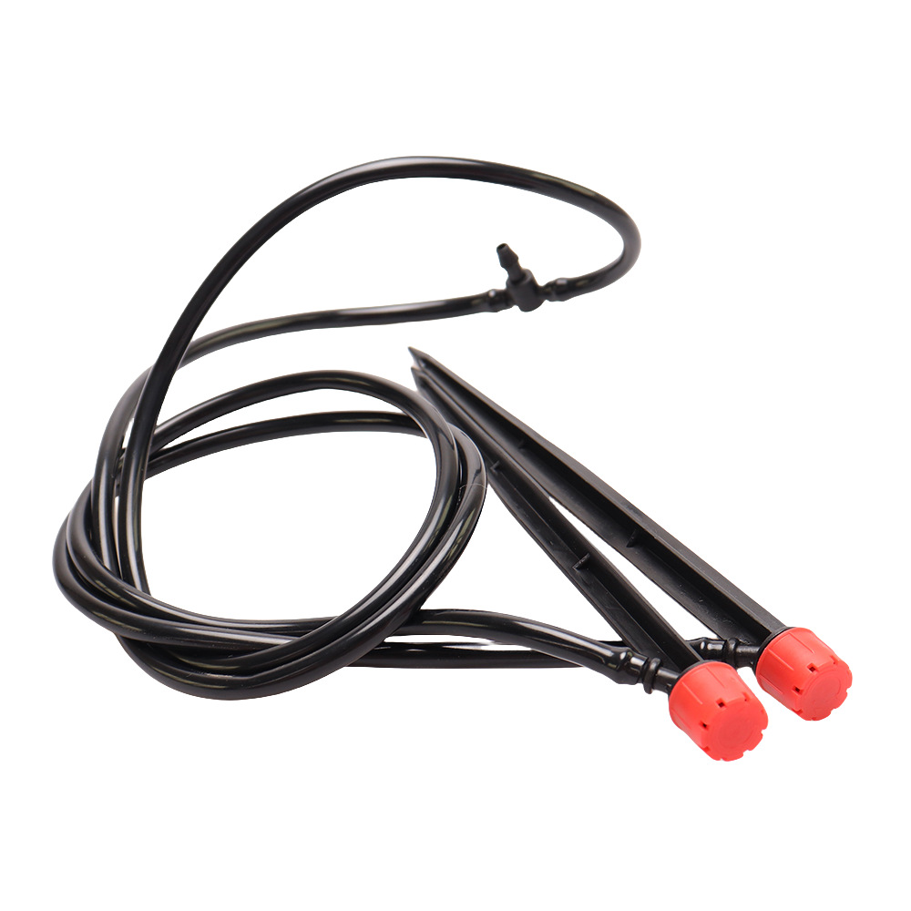 Cabeza de goteo ajustable de 8 orificios, riego por goteo de árboles frutales, resorte redondo completo de 360 grados, micro aspersor, balcón, riego por aspersión de jardinería