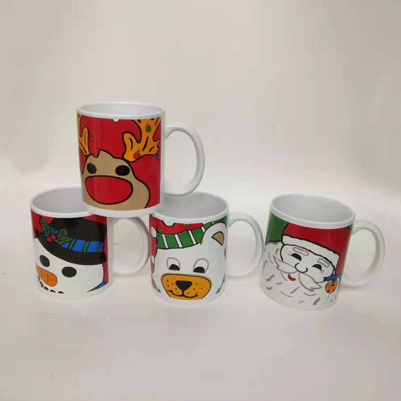 12OZ flor asada taza de cerámica recta taza de cerámica taza de agua creativa taza de leche taza de café al por mayor