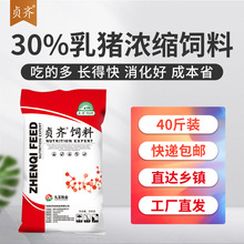 30%乳猪浓缩饲料6300保育猪浓缩料含鱼粉20kg包邮九五牧业贞齐
