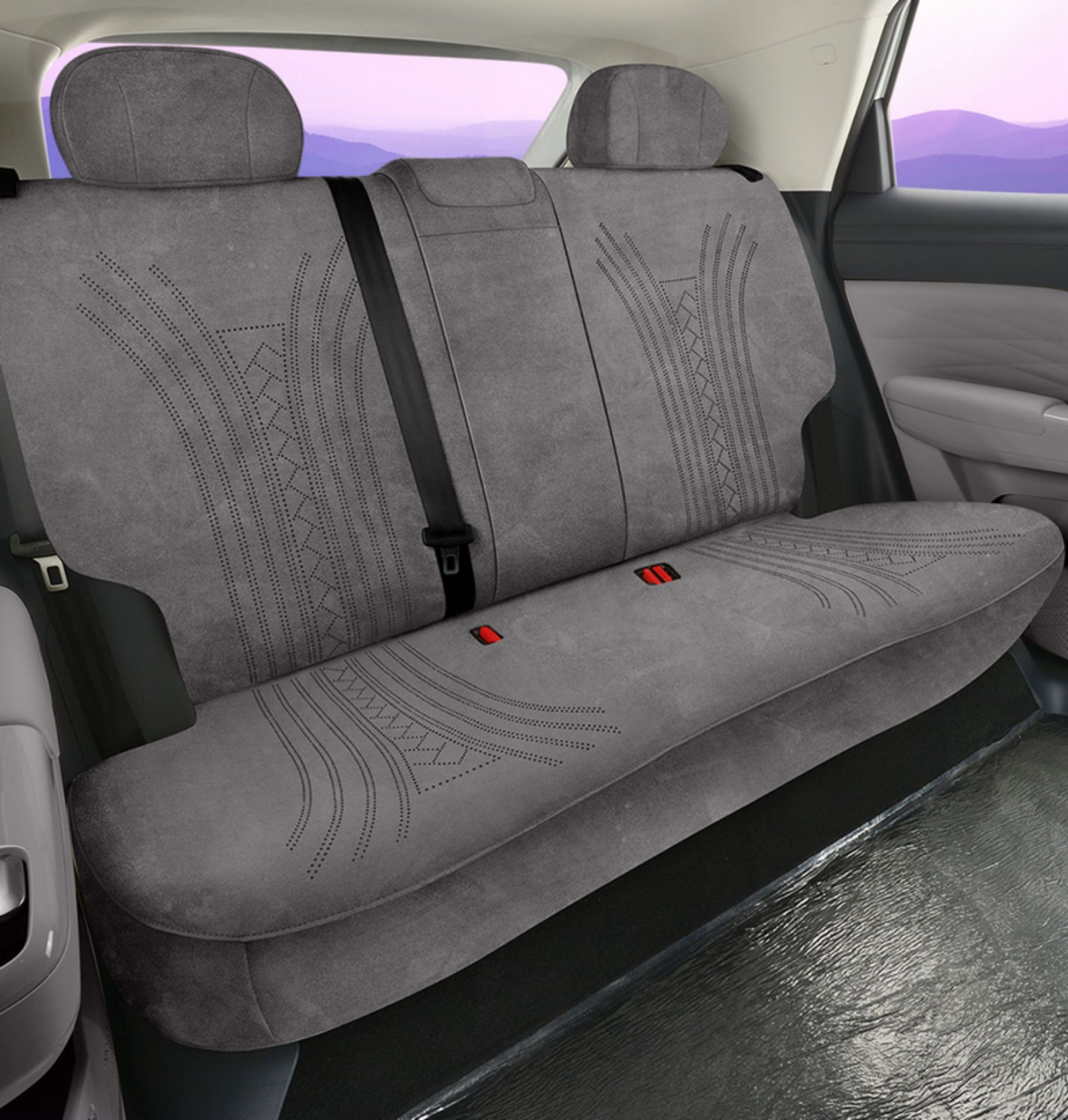 2025 Jihu T1 Special All-Inclusive Car Seat Cover, Four-Season Universal Seat Cushion, Suede Rams Seat Cover