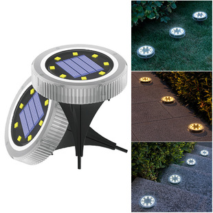 Solar floor lamp outdoor courtyard garden lawn lamp decorative villa landscape steps underground lamp waterproof floor lamp
