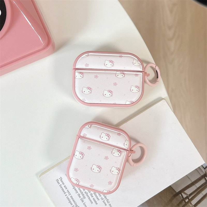 Japanese and Korean Pink Flower Cat Head Protective Case for AirPods 4/Pro3 Earphones, New Model for Women, Compatible with Second and Third Generation Japanese and Korean Pink Flower Cat Head Protective Case for AirPods 4/Pro3 Earphones, New Model for Women, Compatible with Second and Third Generation