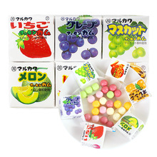 日本进口零食 丸川6种类什锦水果味口香糖趣味清新口气网红泡泡糖