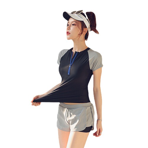 Swimsuit women's split conservative women's two-piece sports swimsuit 2024 new slim fit hot spring swimsuit