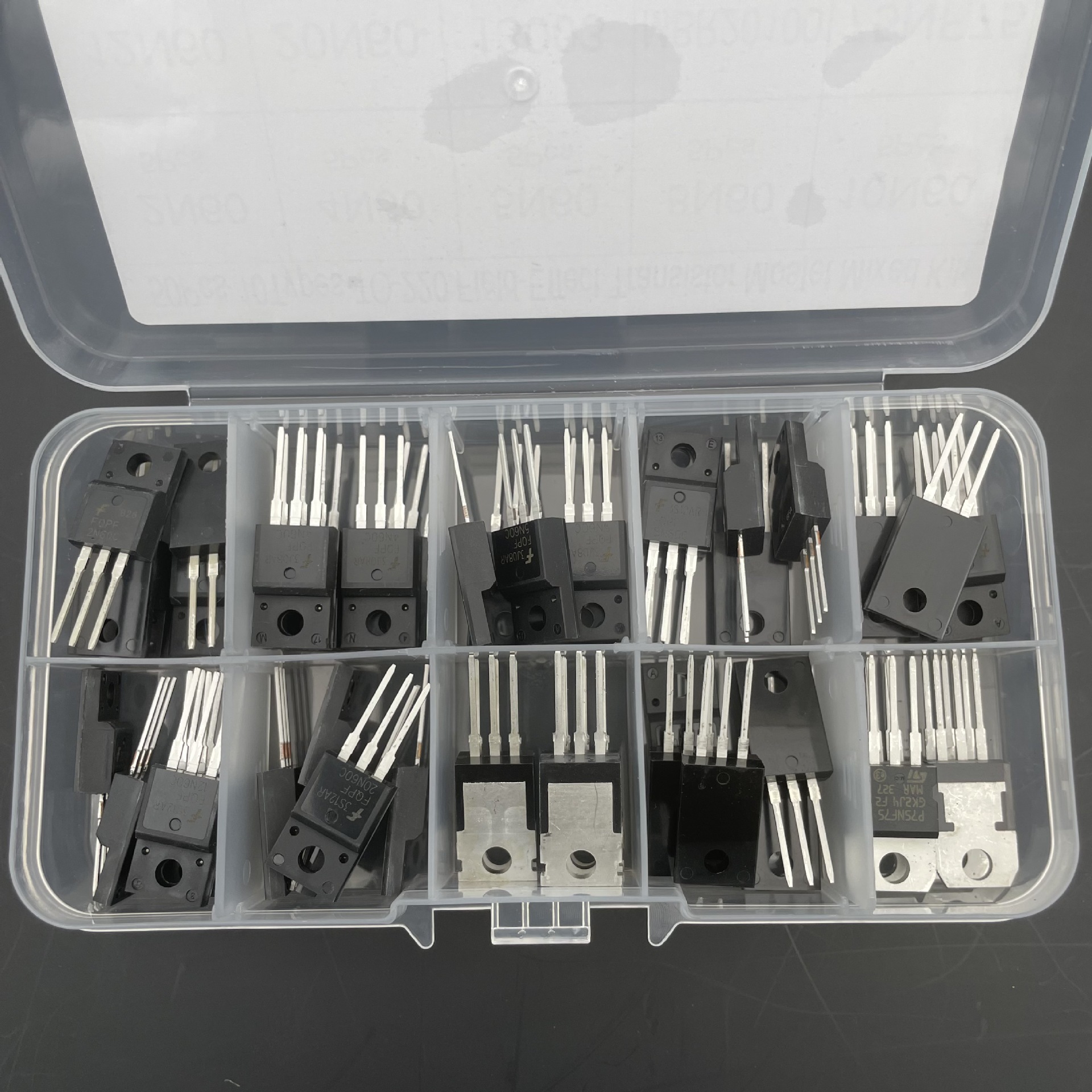 10种场效应三极管包TO-220封装直插2N60/4N60/8N60/13003/75NF75