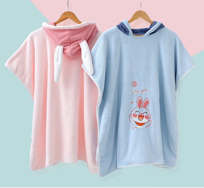 Παιδικό μανδύα μπουρνούζι με καπέλο που φοριέται 2022 παχύρρευστο γρήγορο στέγνωμα, απορροφητικό νερό και μαλλί ανθεκτικό μπουρνούζι_voghion.com