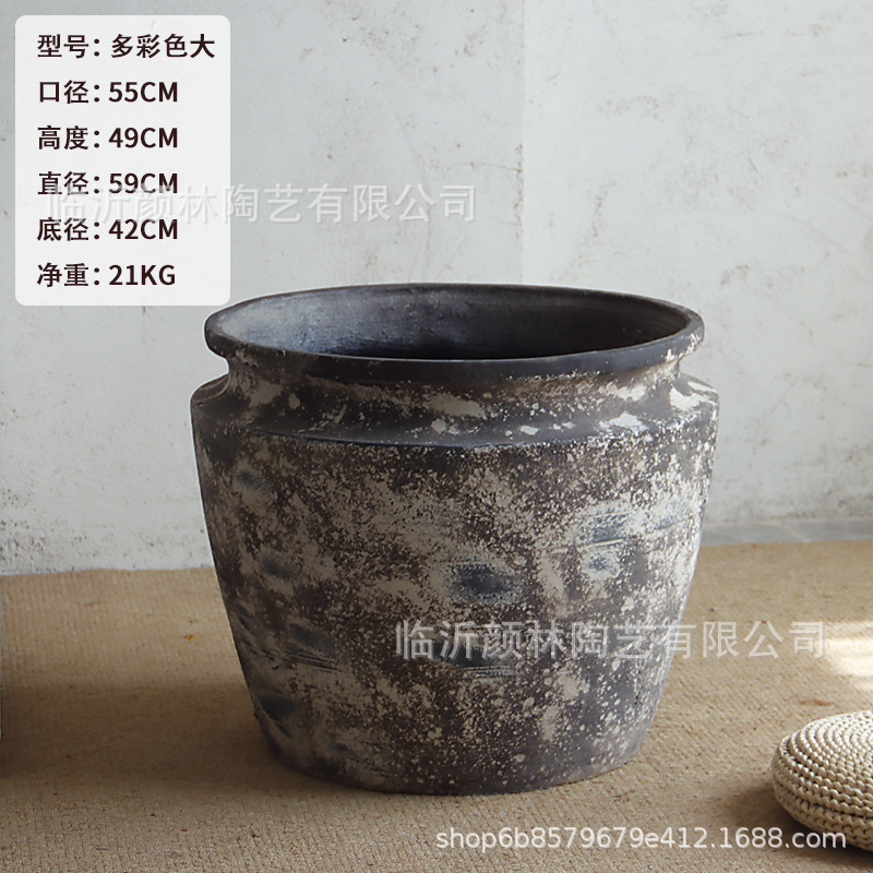 Hacer viejos árboles de gran calibre maceta de imitación de plantación verde de gran tamaño contenedor paisajístico decoración maceta paisajística sala de estar maceta de suelo