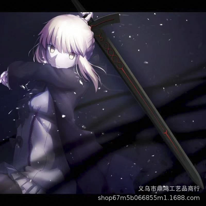 FateSaber меч Страж судьбы ночь почерневший меч Король Артур обещает победу меч COS аниме фильм и телевизионный реквизит