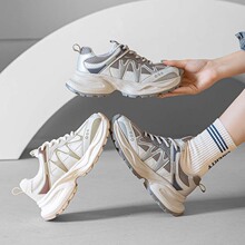 85030小个子厚底复古老爹鞋女2025春秋季新款软底轻便休闲运动鞋