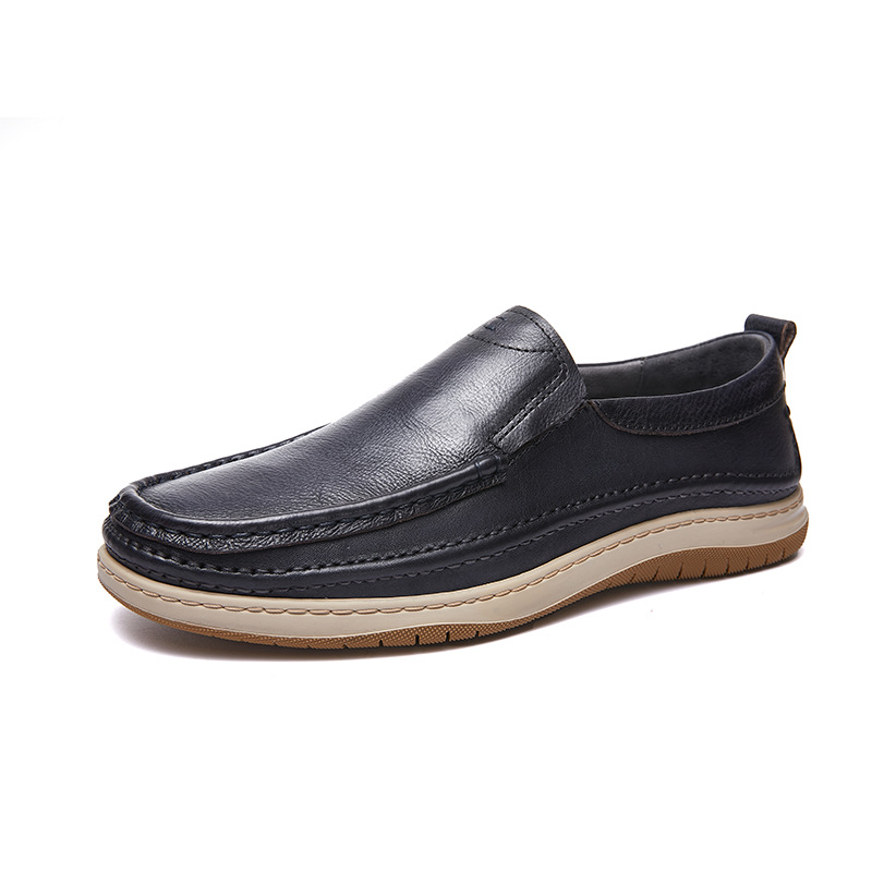 Herren Freizeitschuhe Aus Handbemaltem Gewachstem Leder Flach_voghion.com