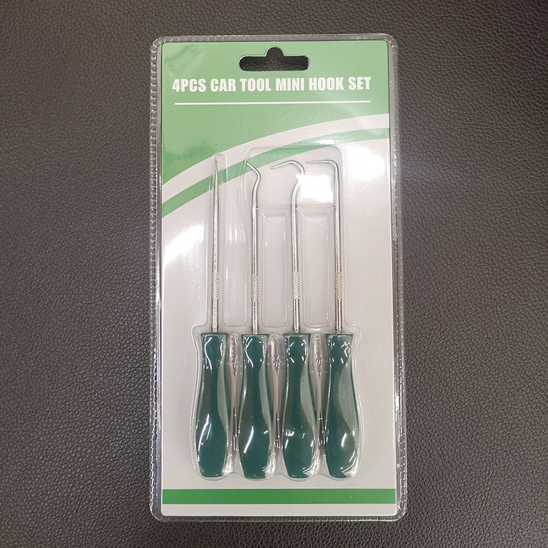 El mango brillante del sello de aceite del conductor de tracción de 4 piezas de herramientas de fábrica impresa LOGO O-ring sello de anillo de desmontaje gancho