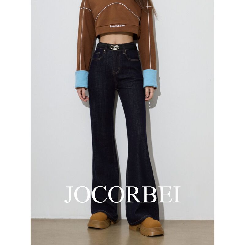 Jocorbei【Four-Way Stretch Raw Denim Supermodel Pants】Mid-High Waist Women's Jeans, Loose Flared Pants, Slimming Effect Jocorbei【Four-Way Stretch Raw Denim Supermodel Pants】Mid-High Waist Women's Jeans, Loose Flared Pants, Slimming Effect