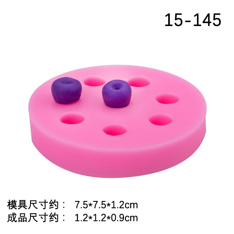 Simulación tridimensional fruta molde de silicona traje Fondant chocolate ritmo seco decoración de la torta Accesorios