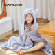 Sanli Towel Factory Cartoon Coral Fleece Cloak Baby Beach Towel Swimming Hooded Bathrobe Children Bath Towel