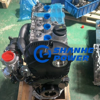 Engine assembly turbocharged car engine is