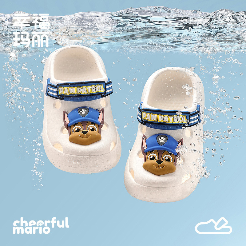 Happy Mary Children's Summer Sandals and Slippers Baby's Hole Shoes Girls' Sandals and Slippers Wang Team Boys Beach Shoes