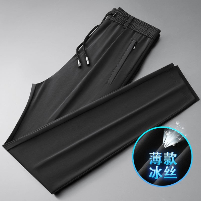 高級メンズカジュアルパンツ 秋冬 中年男性用パンツ 伸縮性ウエスト スポーツパンツ メンズストレートパンツ 裏起毛 メンズコットンスウェットパンツ