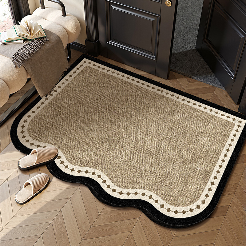 Loop Velvet Entrance Door Floor Mat 2025 New High-End Entrance Door Mat Wipeable, Stain-Resistant and Non-Slip Entrance Carpet