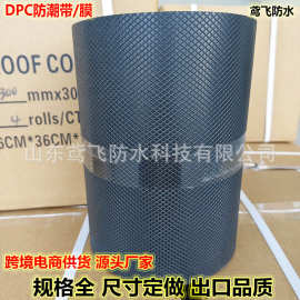 压花聚乙烯DPC防水防潮带 建筑防水垫层 Damp Proof Course防水膜