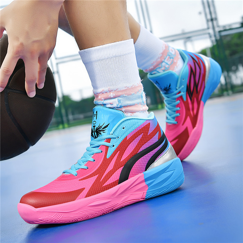 Lamelo Ball Second Generation Red and Green Mb.02 Practical Wear-Resistant Mid-Low and High-Top Shoes for Men and Women