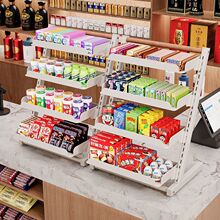 台面零食吧台货架小货架展示架收银台口香糖架子超市便利店置物架