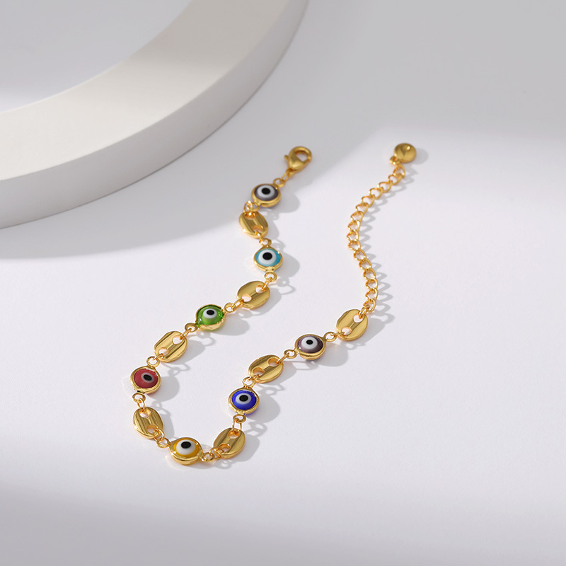 Retro Devilu0027S Eye Copper Plating Bracelets 1 Piece