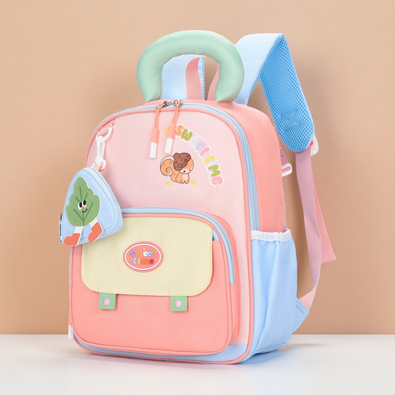 Jardín de infantes mochila para niños nueva mochila de dibujos animados transpirables para niños de 3 años y 5 años de edad, niñas mochila ligera