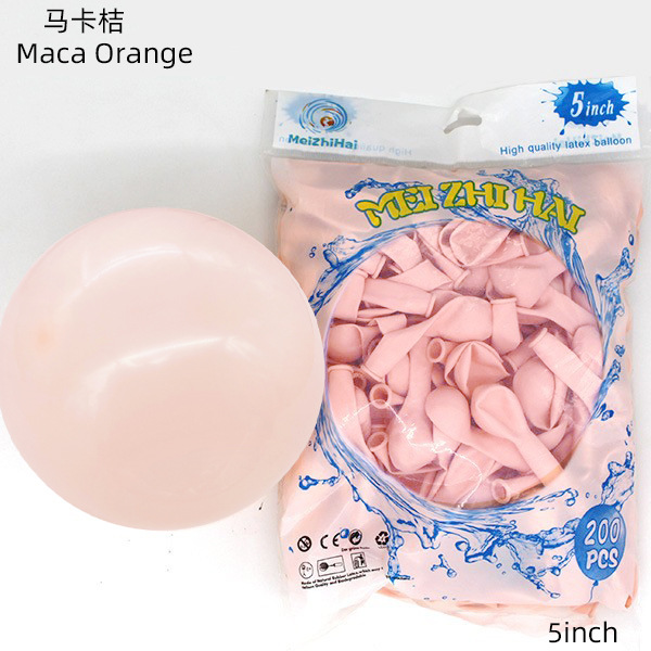 Customizado 5 pulgadas engrosado macarón globos de cumpleaños decoración de boda empujar globos set al por mayor