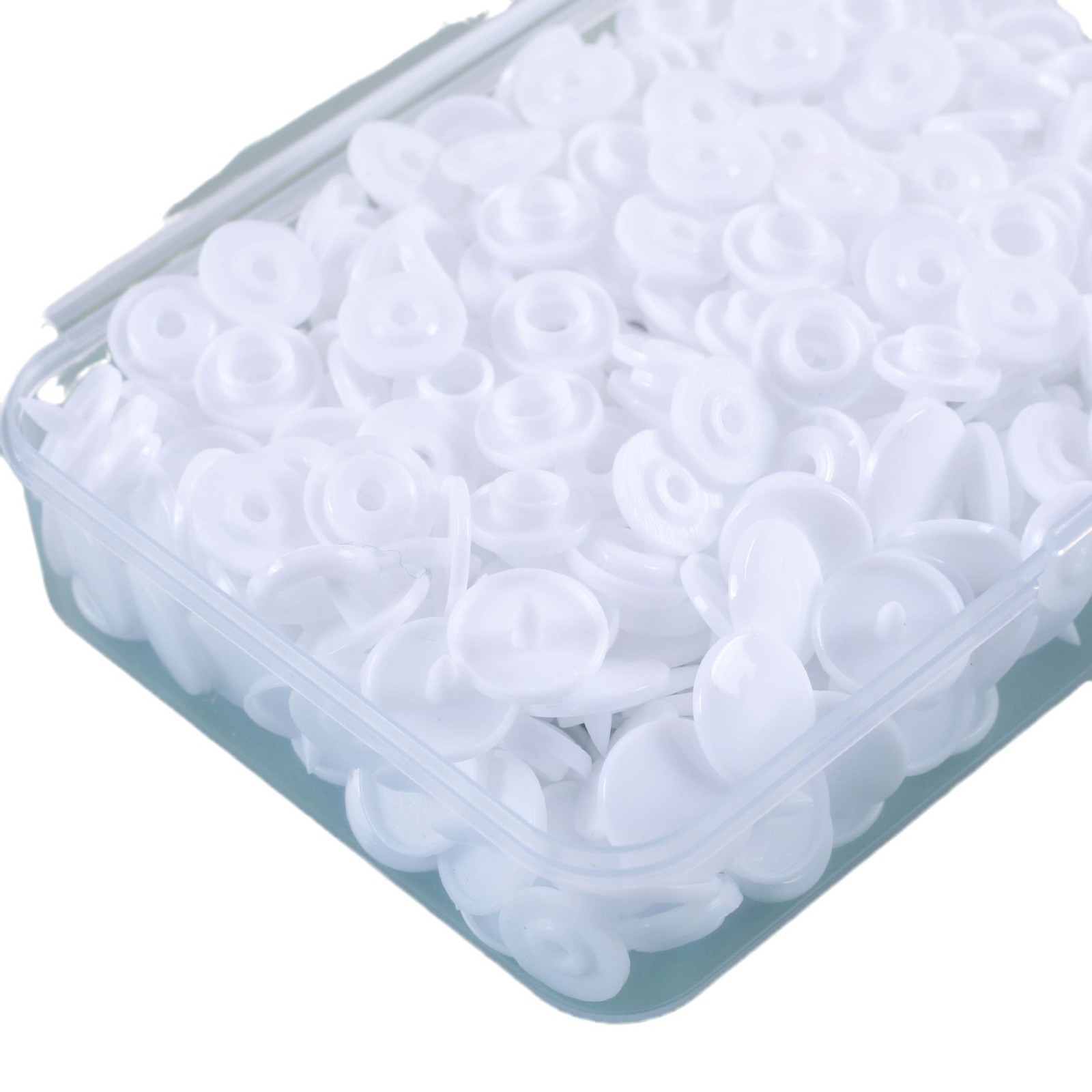 Caja de plástico de cuatro cierre 100 juegos de resina transfronteriza de cuatro cierre T5 color de cuatro cierre