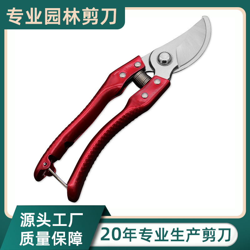 厂家批发鸟嘴园林剪刀树芽剪刀修枝剪不锈钢粗枝省力剪花店剪花枝