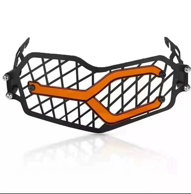Suitable for BMW F750GS/F850GS/ADV modified new headlight protection net quick release shield grid (Motorcycle frame) - stainless-steel-orange-gs