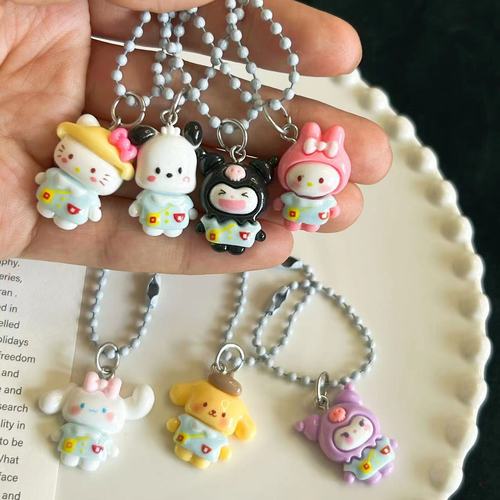 594 Super Q Kindergarten Sanrio Keychain School Bag Pendant Little Red Book Same Cartoon Cute Girlfriend Gift
