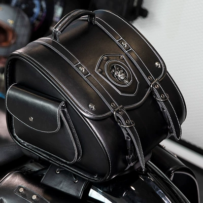 Retro Motorcycle Hanging Bag Harley Motorcycle Supplies European and American Punk Outdoor Riding Device Refitting Bag Cross-border Hot Sale (Motosiklet ləvazimatları və aksesuarları) - fbg346bk-only-single-if-you-need-a-pair-please-take-2-pieces