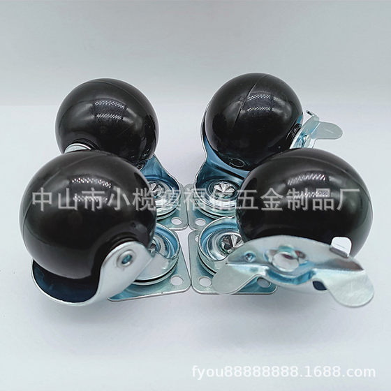 Amazon earth wheel spherical screw universal pulley furniture sofa furniture wheel 1.5 inch 2 inch earth wheel